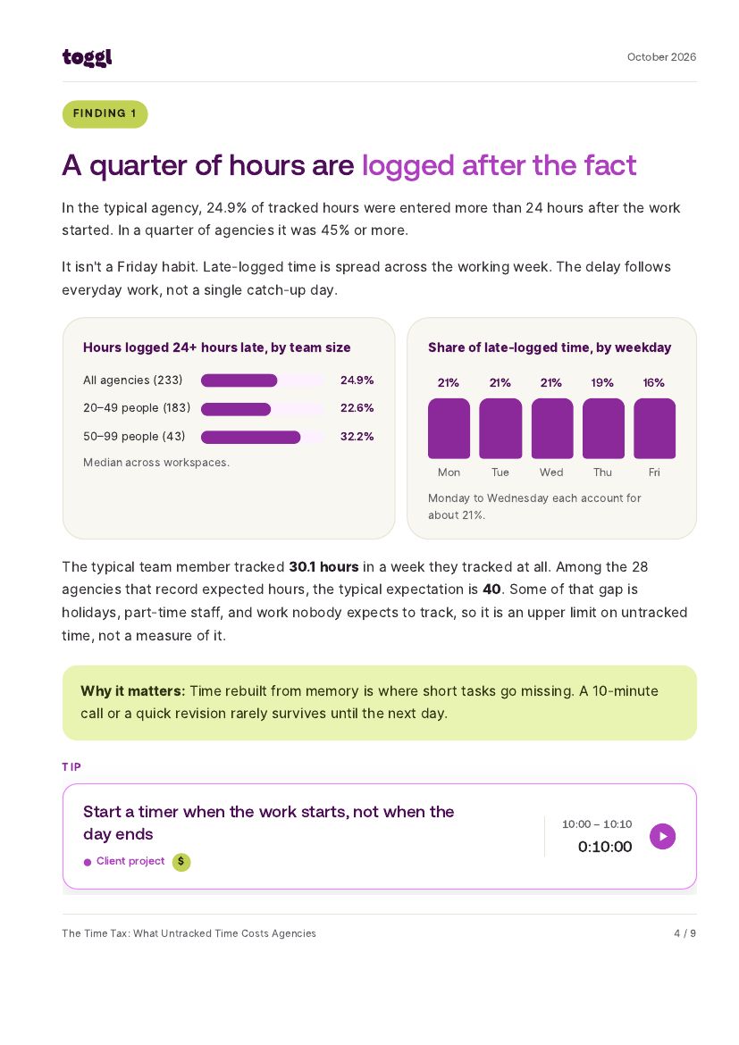 Time Tax report, page 4